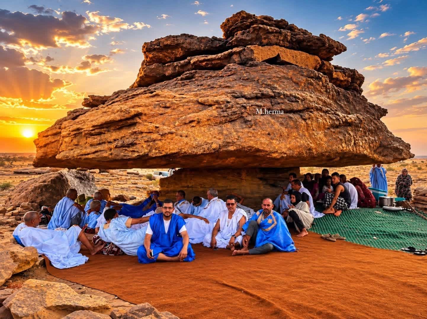 موقع زاد الحق - صور من موريتانيا مع التعليق لكراف الزينات شرقي وادي امحيرث