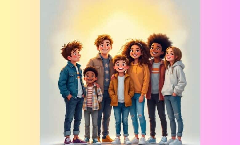 موقع زاد الحق - سبع صفات يتمتع بها الأولاد السيئون تجعل الواحد عندما يكبر ذا قيمة مجموعة من الأولاد السعداء
