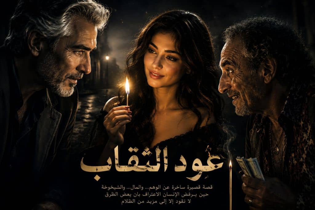 موقع زاد الحق - عود الثقاب فتاة ورجلين